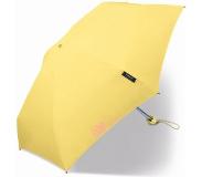 Happy Rain - Platte mini paraplu met UV bescherming - Handmatig - Geel - maat Onesize