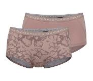 Kari Traa Tina Hipster 2 stuks Dames, roze L 2023 Base Layer korte onderbroeken