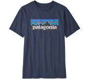 Patagonia Regenerative Organic Certified Cotton P-6 Logo T-shirt Kinderen, blauw 158 2023 T-shirts