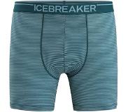 Icebreaker Anatomica Herenboxershort - Green Glory/Astral Blue/Stripe