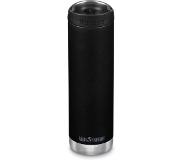 Klean Kanteen TKWide 20oz (592mL) - Café Cap - Isoleerfles Black Unieke maat