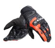 Dainese Carbon 4 Short Leather Gloves Rood,Zwart XL