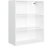 vidaXL Hangkast 69,5x32,5x90 cm hoogglans wit