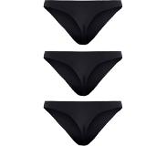 Pieces dames string - 3-pack - Naadloos- Seamless - L - beige