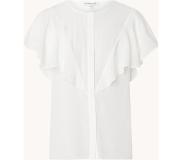 Fifth House Semi-transparante blouse met volant