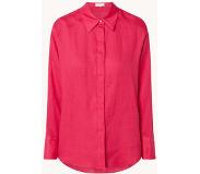 Reiss Cammie oversized blouse van linnen