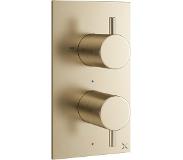 Crosswater MPRO douchekraan - inbouw - verticaal - geborsteld messing sw385371/sw385437