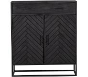 Starfurn Kabinet kast New York | Mangohout en staal | 100 cm (Groen)