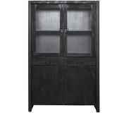 Starfurn Vitrinekast Boaz Black | 115 cm