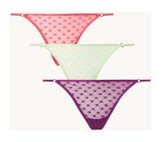 LOVE Stories Long Weekend Trixie tanga van mesh in 3-pack