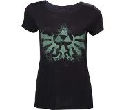 The Legend of Zelda Hyrule Logo Girls shirt zwart