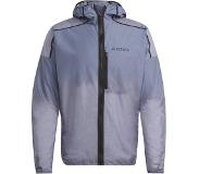 Adidas Windbreaker Heren - Agravic Trailrunning - wonder steel HT9391