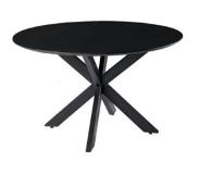 Starfurn Eetkamertafel Lynn | Rond | Zwart marmer | 150 cm