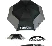 Sun Mountain H2NO Dual Canopy Golf Paraplu Zwart Charcoal