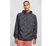 Urban Classics Pullover Jas -5XL- Flower All Over Print Zwart/Wit