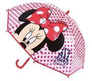 Disney Minnie Mouse - paraplu - voor kinderen - rood - D71 cm - Paraplu's
