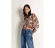 Claudia Sträter Semi-transparant blouse met print