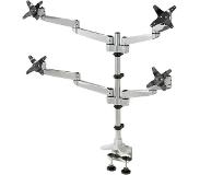 Speaka Professional SuperSwivel 4fach Monitorhalter, Tischmontage mit Grommet- und C-Klemme