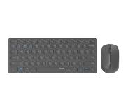 Rapoo 9600M Draadloze multimode Blade Combo Set, QWERTY US - Donkergrijs