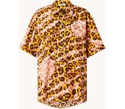 Sandro Avery blouse met dierenprint en bortzak