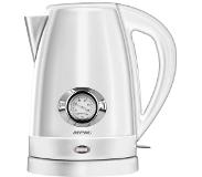 MPM - Moderne Waterkoker Retro met Temperatuurmeter - 1,7 Liter - Zwart of Wit