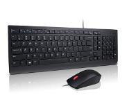 Lenovo 4X30L79921 toetsenbord USB QWERTY Brits Engels Inclusief muis Zwart