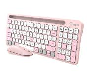Qware Wireless Combo Florence - Pink