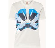 HUGO BOSS Ehanni T-shirt met logoborduring en print