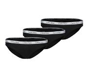 Calvin Klein dames slips (3-pack) - zwart - Maat: XL