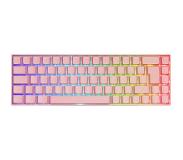 Deltaco Gaming DK440 Draadloos RGB UK Qwerty Gaming Toetsenbord - Roze