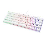 Deltaco White Line WK85R - 60% Gaming Toetsenbord - Mechanisch - QWERTY - Wit