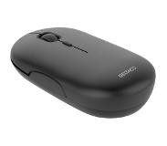 Deltaco Wireless flat silent mouse DELTACO 1600 DPI, USB receiver, 4 buttons, dark gray