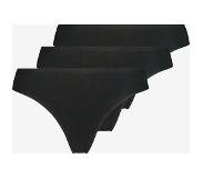 HEMA 3-pak Strings Zwart (zwart)