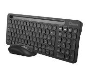 Qware Draadloos Toetsenbord + Muis Florence Azerty (pcb-398bl)