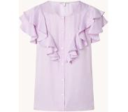 Fifth House Seda blouse van satijn met ruches