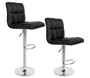TecTake barkruk - Set van 2 barkrukken barstoel kruk verstelbaar 401559
