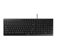 Cherry STREAM KEYBOARD Toetsenbord, QWERTY-indeling en -symbool, met kabel, fluistertoetsaanslag, laserbelettering