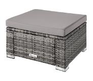 TecTake -zitkruk-Wicker Tuinset-grijs- 403582