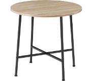 TecTake - eettafel Ennis industrieel lichtbruin - afm: ØxH: ca. 80 x 76 cm - 404337
