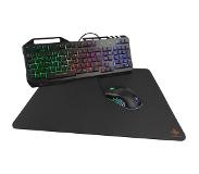 Deltaco Gaming 3-in-1 Gaming Kit - QWERTY Toetsenbord/Muis/Muismat