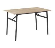 TecTake - Eettafel "Swansea" industrieel - lichtbruin - afm. LxBxH : ca. 120 x 75 x 76 cm - 404335