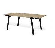 Temahome Eettafel Drift 180x90 - eikfineer/zwart onderstel - Promo!