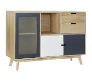 DKD Home Decor Dientafel DKD Home Decor Kristal Paulownia hout Hout MDF (120 x 35 x 80 cm)