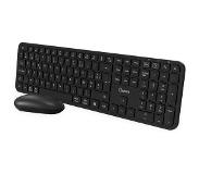 Qware Draadloos Toetsenbord + Muis Eastbourne Azerty (qw Pcb-368bl)