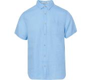 Scotch & Soda Casual Overhemd Heren KM Blauw | Maat: M | 100% linnen
