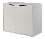 Vipack Kastje Pino met 2 deuren hout wit