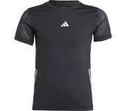 Adidas Run 3s Short Sleeve T-shirt Zwart 13-14 Years Meisje