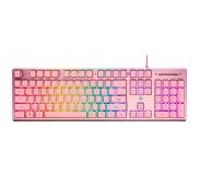 Deltaco Pink Line PK75 - Membraan Toetsenbord - RGB Verlichting - QWERTY - Roze