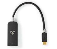 Nedis USB Adapter USB 3.2 Gen 1 USB-CT Male DisplayPort Female 0.20 m Round Gold Plated PVC Anthraci