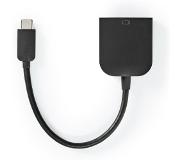 Nedis USB Adapter USB 3.2 Gen 1 USB-CT Male VGA Female 5 Gbps 0.20 m Round Nickel Plated PVC Black P